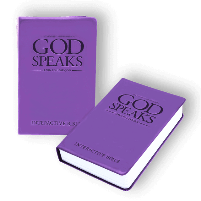 God Speaks Bible, Imitation Leather, Purple